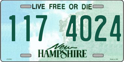 NH license plate 1174024