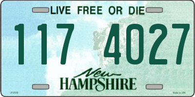 NH license plate 1174027