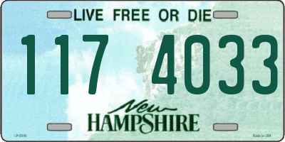 NH license plate 1174033