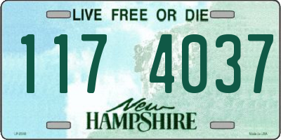 NH license plate 1174037