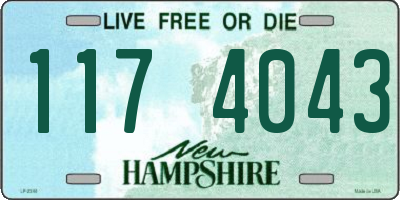 NH license plate 1174043