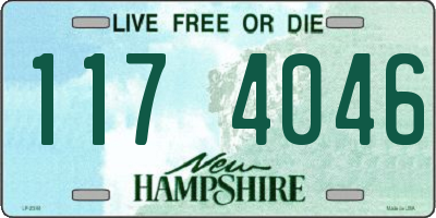NH license plate 1174046