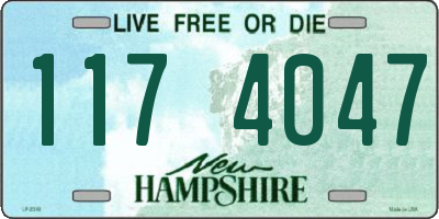 NH license plate 1174047