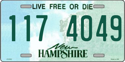 NH license plate 1174049