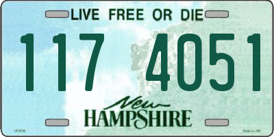 NH license plate 1174051
