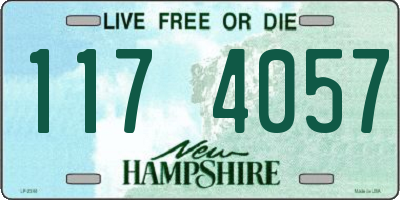 NH license plate 1174057