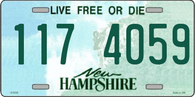 NH license plate 1174059