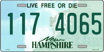 NH license plate 1174065