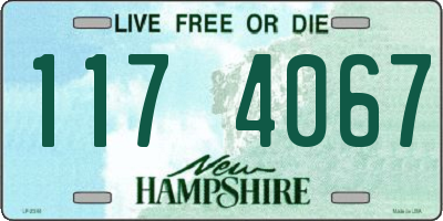 NH license plate 1174067