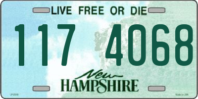 NH license plate 1174068