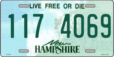 NH license plate 1174069