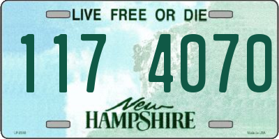 NH license plate 1174070