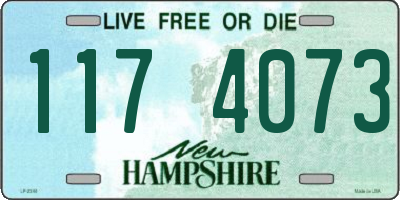 NH license plate 1174073