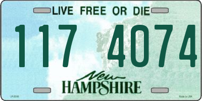 NH license plate 1174074