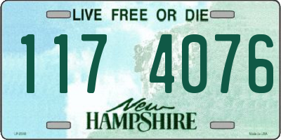 NH license plate 1174076