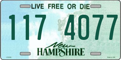 NH license plate 1174077