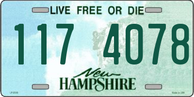 NH license plate 1174078