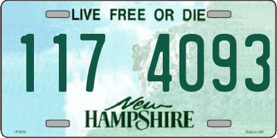 NH license plate 1174093