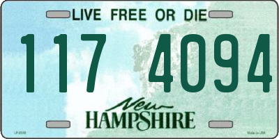 NH license plate 1174094