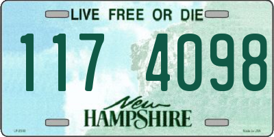 NH license plate 1174098