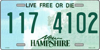 NH license plate 1174102
