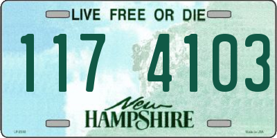 NH license plate 1174103