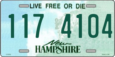 NH license plate 1174104