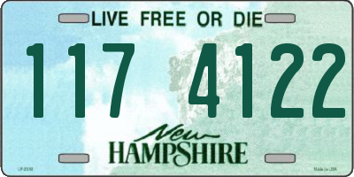 NH license plate 1174122