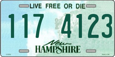 NH license plate 1174123