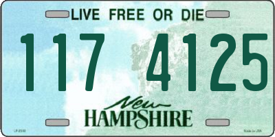 NH license plate 1174125