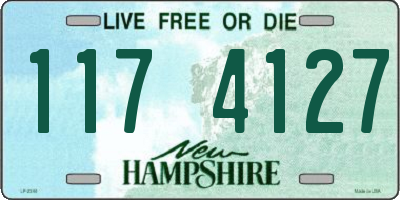 NH license plate 1174127