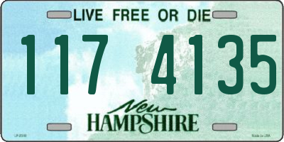 NH license plate 1174135