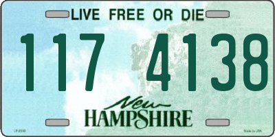 NH license plate 1174138