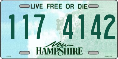 NH license plate 1174142