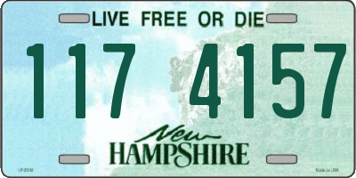 NH license plate 1174157