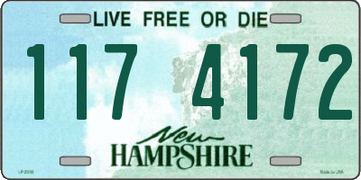 NH license plate 1174172
