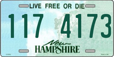 NH license plate 1174173