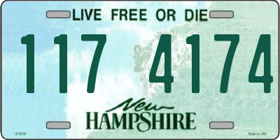 NH license plate 1174174