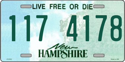 NH license plate 1174178