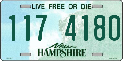 NH license plate 1174180