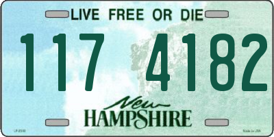 NH license plate 1174182