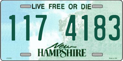 NH license plate 1174183