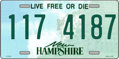 NH license plate 1174187