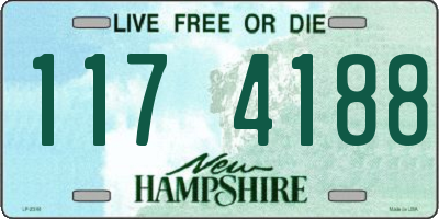 NH license plate 1174188