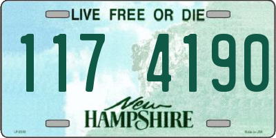 NH license plate 1174190