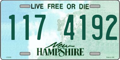 NH license plate 1174192