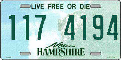 NH license plate 1174194