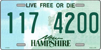 NH license plate 1174200
