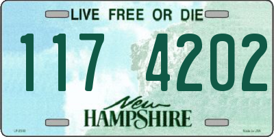 NH license plate 1174202
