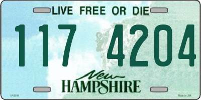 NH license plate 1174204